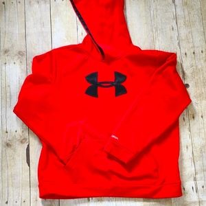 Xl Under Armor Boys Hoodie Red Black